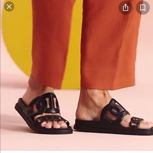 Hermes | Shoes | Hermesnappa Extra Sandals 375 Black | Poshmark